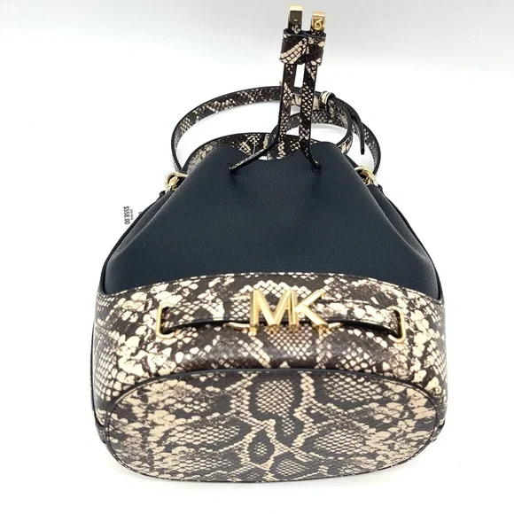 Michael Kors Reed Medium Belted Bucket Messenger Crossbody Bag